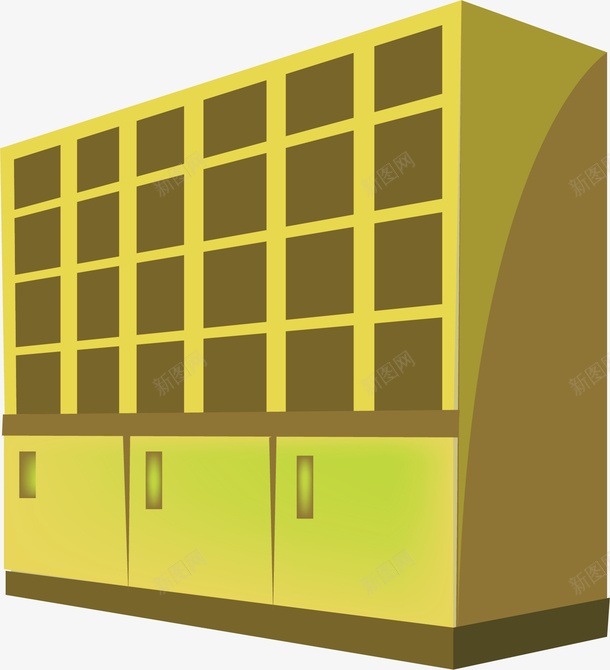 书柜矢量图ai免抠素材_新图网 https://ixintu.com png 书柜 柜子 橱柜 矢量素材 矢量图