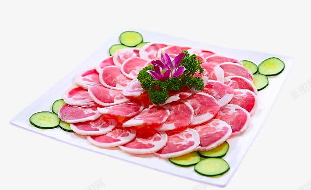 圆肉片png免抠素材_新图网 https://ixintu.com 叶子 火锅 美食 肉
