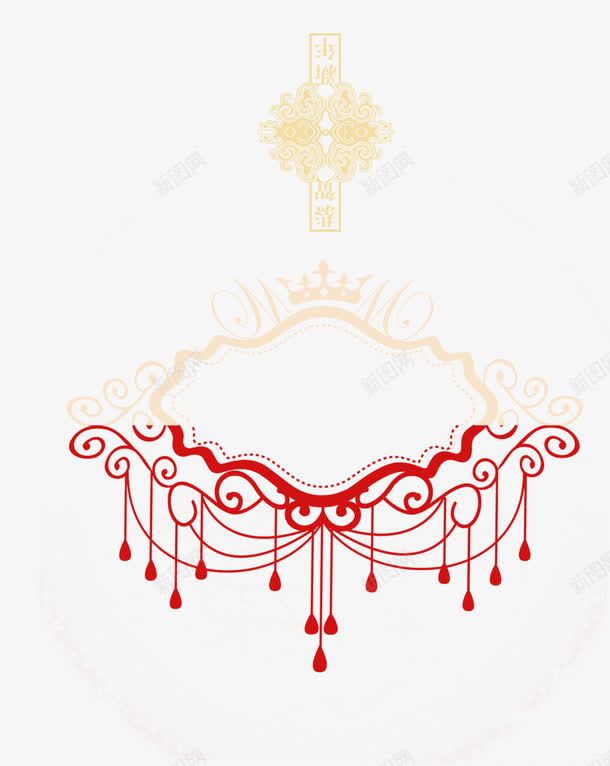 打底图案png免抠素材_新图网 https://ixintu.com 红色线条 网页设计 黄色框