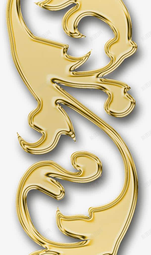 欧式花纹金色立体png免抠素材_新图网 https://ixintu.com 欧式 立体 花纹 金色