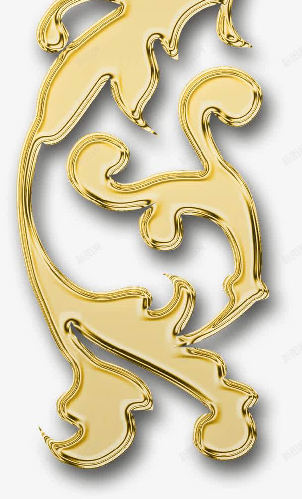 欧式花纹金色立体png免抠素材_新图网 https://ixintu.com 欧式 立体 花纹 金色