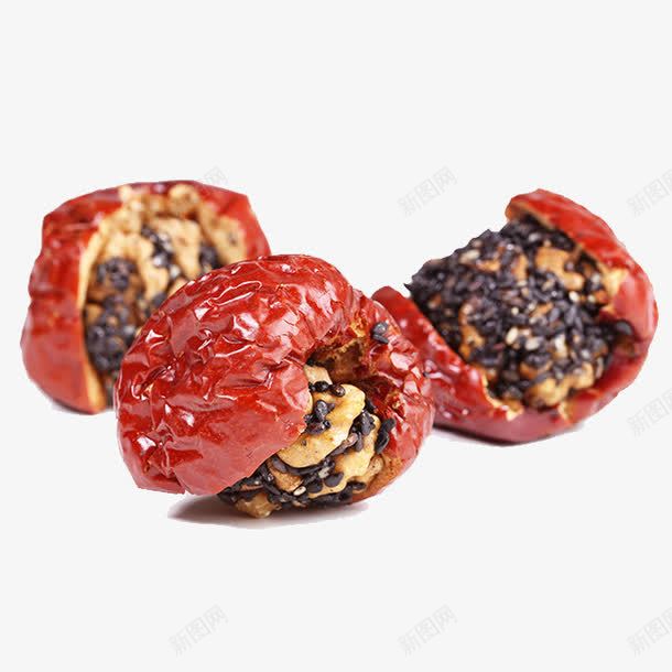 美味什锦夹核桃png免抠素材_新图网 https://ixintu.com 产品实物 休闲食品 干果 枣夹核 红枣夹芝麻核桃 美味什锦夹核桃