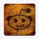 棕色圆角reddit图标png_新图网 https://ixintu.com reddit 图标 图片 圆角 棕色