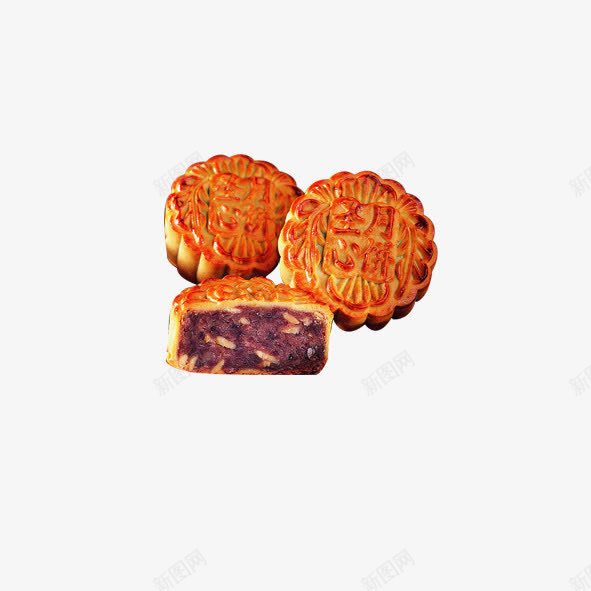 紫薯月饼png免抠素材_新图网 https://ixintu.com 月饼 紫薯月饼 食物