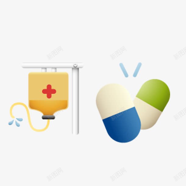 输液医药png免抠素材_新图网 https://ixintu.com 医药 生物医药 输液