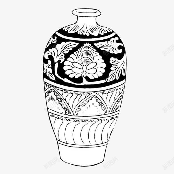 青墨青花瓷png免抠素材_新图网 https://ixintu.com 古玩 国宝 花瓶 花纹 青墨 青花瓷