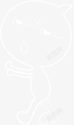 淘宝小二png免抠素材_新图网 https://ixintu.com 手绘线条人淘宝小二