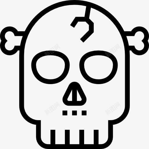 颅骨图标png_新图网 https://ixintu.com 万圣节 保健和医疗 医疗 危险 头骨 有毒 标志 死亡