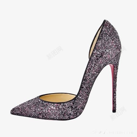 紫色磨砂高跟鞋png免抠素材_新图网 https://ixintu.com Louboutin 产品实物 法国Christian 磨砂 紫色