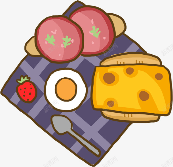 手绘精美食物元素png免抠素材_新图网 https://ixintu.com 元素 免扣 精美 食物