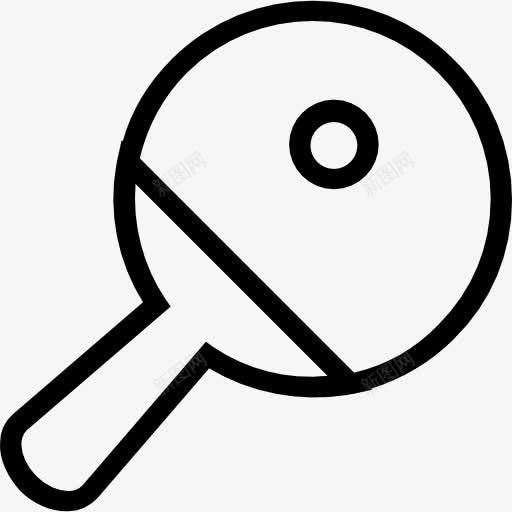 PingPong图标png_新图网 https://ixintu.com 个人运动 亚洲 体育 球 球拍 运动