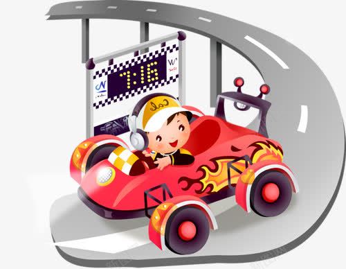 赛车手png免抠素材_新图网 https://ixintu.com 公仔 卡通 车