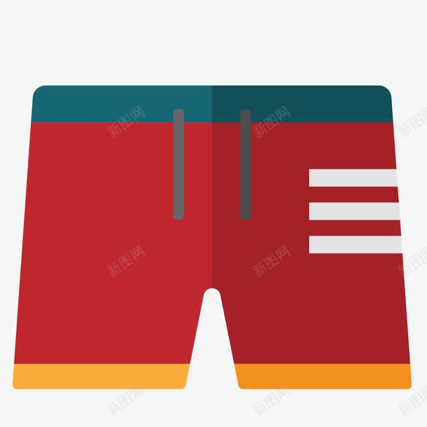 卡通短裤png免抠素材_新图网 https://ixintu.com 卡通 短裤 红色