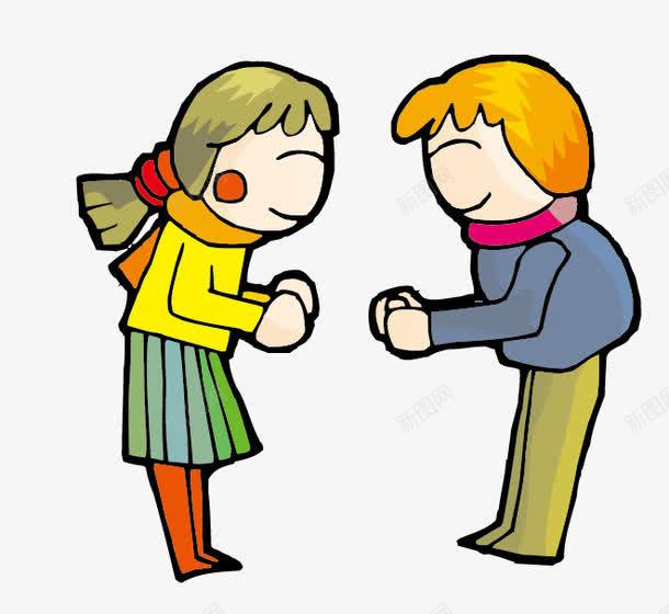人物png免抠素材_新图网 https://ixintu.com 交谈 人物 女人 男孩
