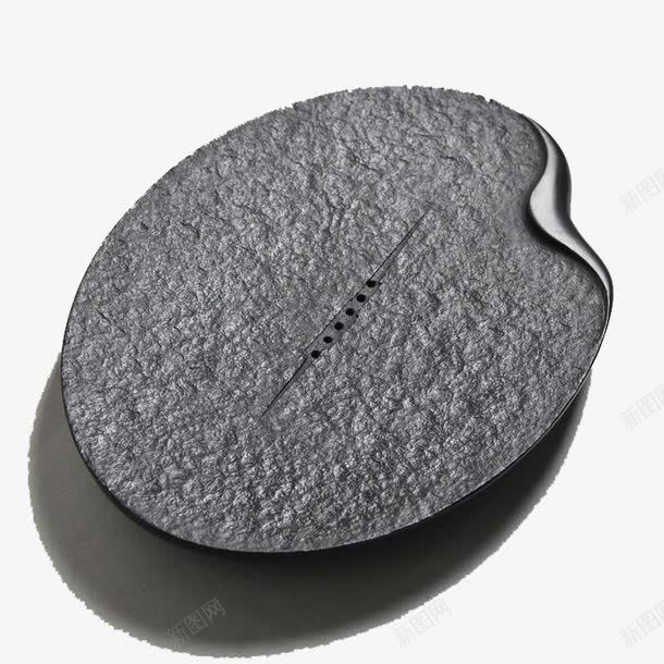 乌金石茶盘png免抠素材_新图网 https://ixintu.com 产品实物 功夫茶 黑色