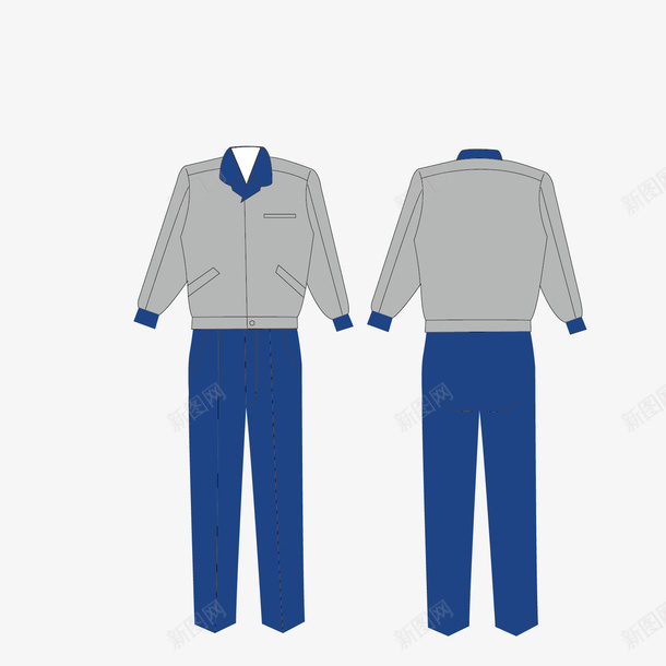 案工服着装矢量图eps免抠素材_新图网 https://ixintu.com 图案 工服 男人 着装 素材 矢量图