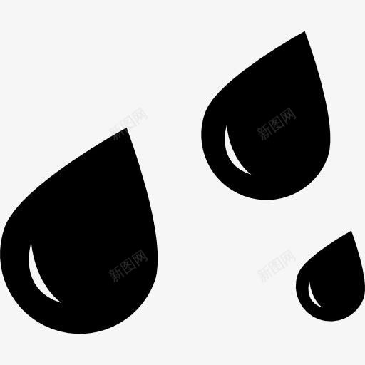 雨滴图标png_新图网 https://ixintu.com 性质 水 湿 滴 滴雨 雨