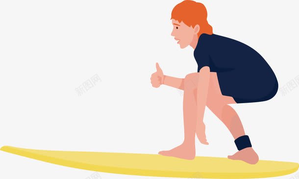 海上冲浪少年png免抠素材_新图网 https://ixintu.com 冲浪 冲浪少年 极限运动 海上冲浪 矢量素材
