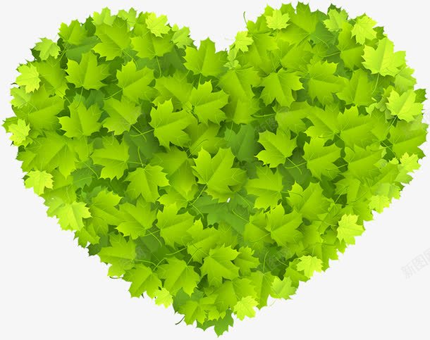 春天清新爱心植物png免抠素材_新图网 https://ixintu.com 春天 植物 清新 爱心