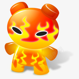 红色的卡通公仔图标png_新图网 https://ixintu.com 公仔 玩偶 玩具