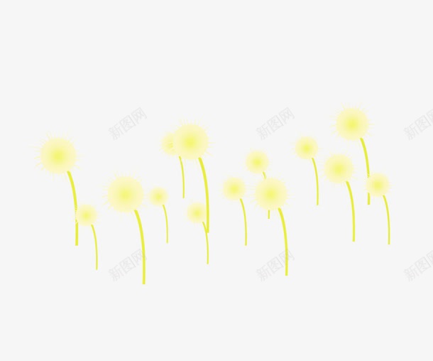 小黄花png免抠素材_新图网 https://ixintu.com 小黄花 手绘花朵 花朵
