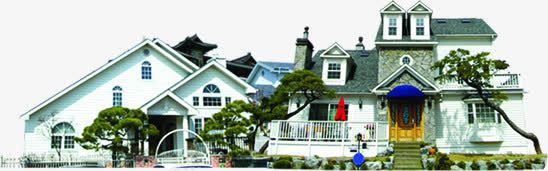 摄影白色的别墅png免抠素材_新图网 https://ixintu.com 别墅 摄影 白色 连排别墅