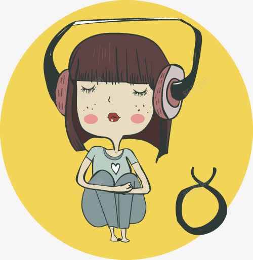听音乐的女孩png免抠素材_新图网 https://ixintu.com 女孩 耳机 音乐