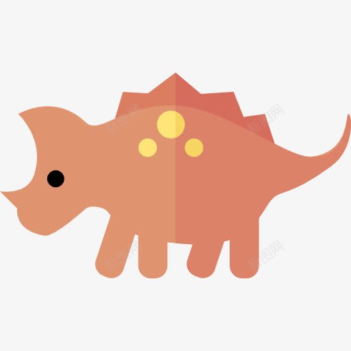 三角龙图标png_新图网 https://ixintu.com 三角龙 动物 巨大草食性恐龙 恐龙 草食动物 野生动植物灭绝