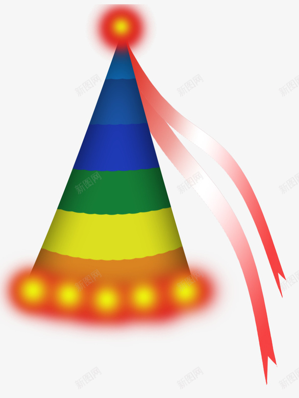 手绘卡通生日帽子png免抠素材_新图网 https://ixintu.com 尖帽 帽子 彩色帽子 生日帽子 生日快乐 碱面