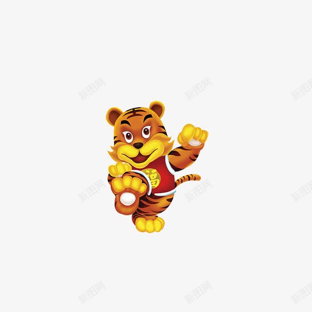 卡通老虎png免抠素材_新图网 https://ixintu.com 卡通老虎素材