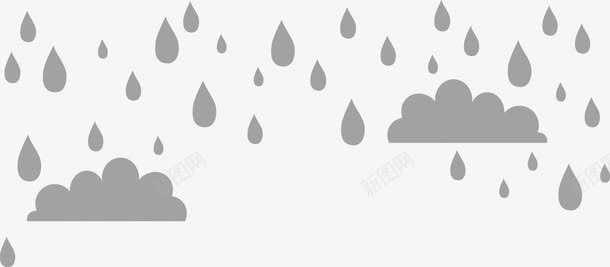 下雨矢量图ai免抠素材_新图网 https://ixintu.com 下雨 雨水 雨滴 矢量图
