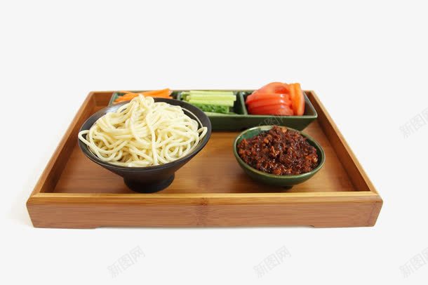 杂酱面png免抠素材_新图网 https://ixintu.com 凉拌 杂酱面 面食