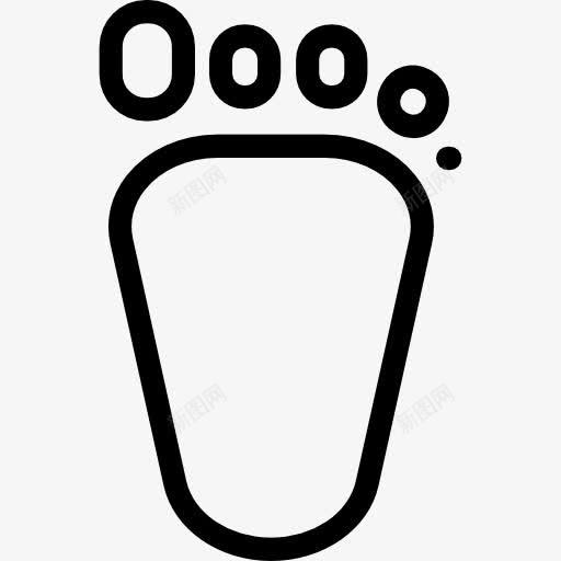 足迹图标png_新图网 https://ixintu.com 人足迹 宝贝 脚 赤脚