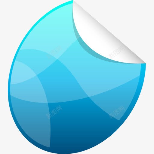 椭圆蓝色标签png免抠素材_新图网 https://ixintu.com 标签 椭圆 蓝色