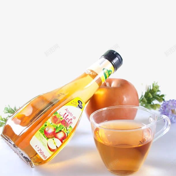 苹果醋装饰实物png免抠素材_新图网 https://ixintu.com 产品实物 免抠 免费下载 苹果醋 装饰 设计 设计免抠