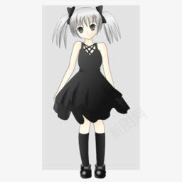 人女孩动漫与银头发openipng免抠素材_新图网 https://ixintu.com anime girl hair people silver with 与 人 动漫 头发 女孩 银