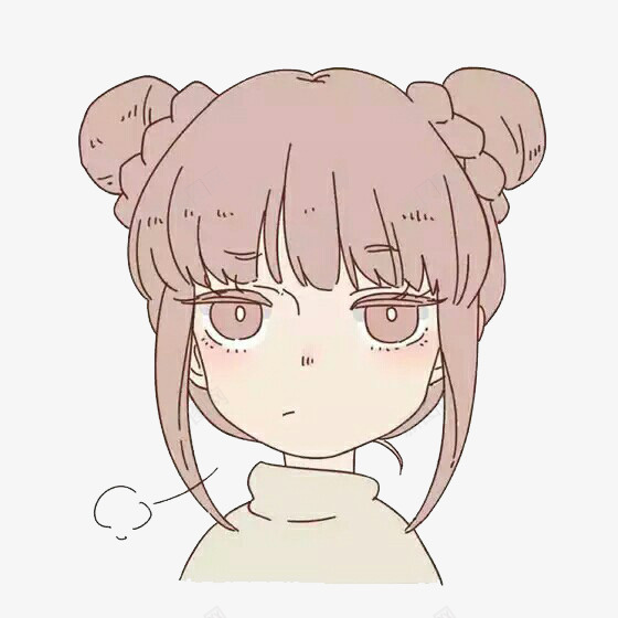 生气的女孩psd免抠素材_新图网 https://ixintu.com 女孩 手绘 生气 粉色