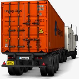 货车psd免抠素材_新图网 https://ixintu.com 码头 装货 货车