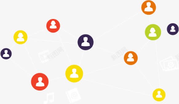 商务人员关系网png免抠素材_新图网 https://ixintu.com 关系 商务 网