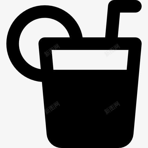 鸡尾酒图标png_新图网 https://ixintu.com 休闲 稻草 聚会 酒 酒类 食品 食品和餐饮 饮酒 鸡尾酒