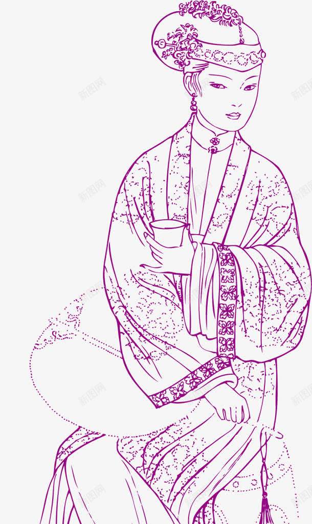 娘娘头饰元素png免抠素材_新图网 https://ixintu.com 元素 头饰 娘娘