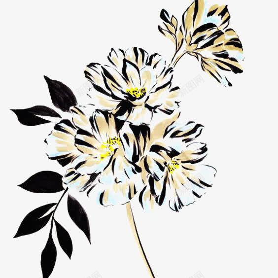 卡通鲜花png免抠素材_新图网 https://ixintu.com 卡通 手绘 插画 版画 花卉