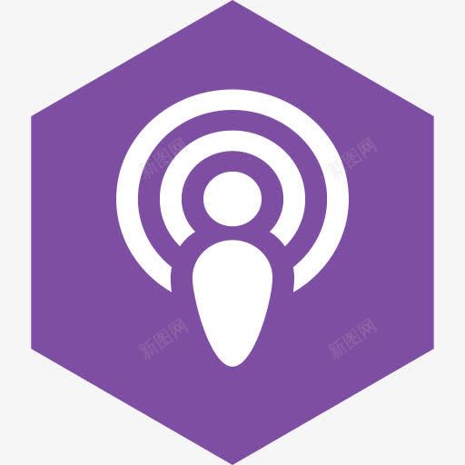 六角媒体播客社会Miu六边形扁png免抠素材_新图网 https://ixintu.com Hexagon media podcast social 六角 媒体 播客 社会