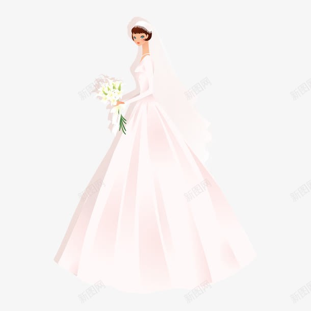 婚礼png免抠素材_新图网 https://ixintu.com 唯美 婚纱 新娘