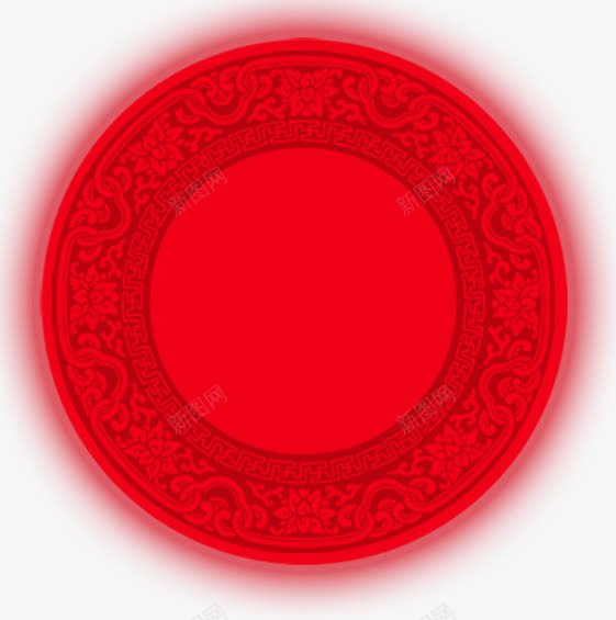 手绘红色复古花纹底纹png免抠素材_新图网 https://ixintu.com 复古 底纹 红色 花纹
