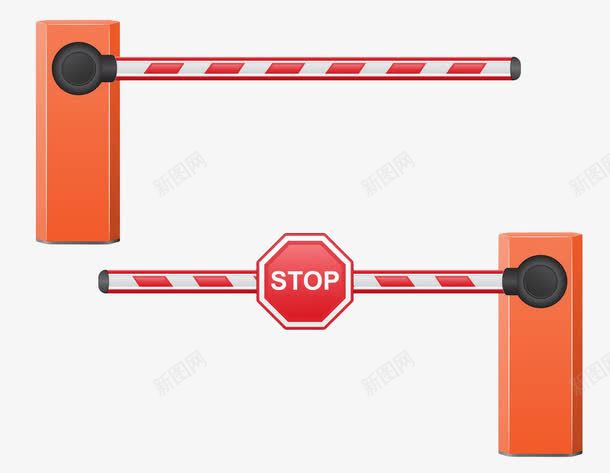 手绘警示栏图标png_新图网 https://ixintu.com 交通标识 停止 安全警示带 手绘 护栏 警告 警示带 警示栏