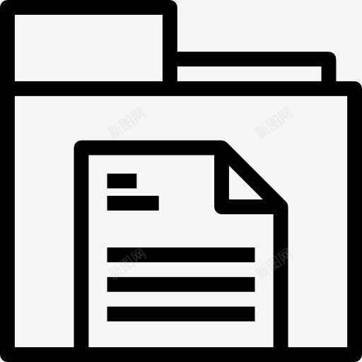 文件图标png_新图网 https://ixintu.com 业务 业务和财务 文件 文件夹 记录