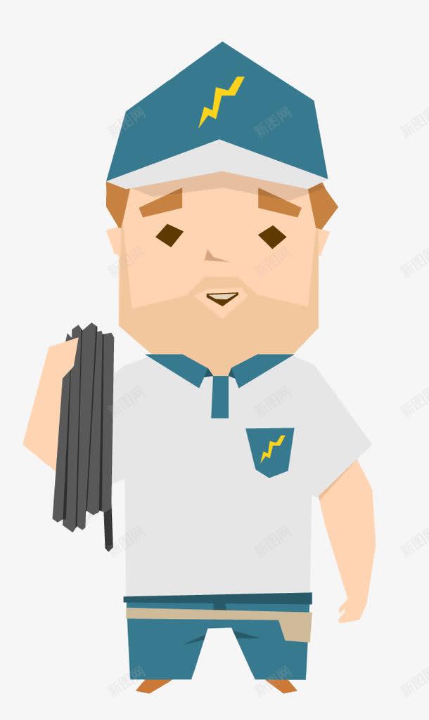 修理工png免抠素材_新图网 https://ixintu.com 修理工 彩色 插画 简约 职业人物