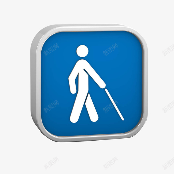 盲人走路图标png_新图网 https://ixintu.com 卡通 图标 坏掉的眼睛 失去视觉 盲人 看不见 瞎 瞎子 视力障碍