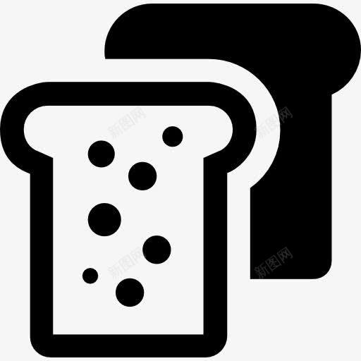 面包烤图标png_新图网 https://ixintu.com 早餐 烤 面包 食品